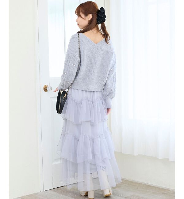  「ビジューマシュマロカーディガン」|カーディガン|