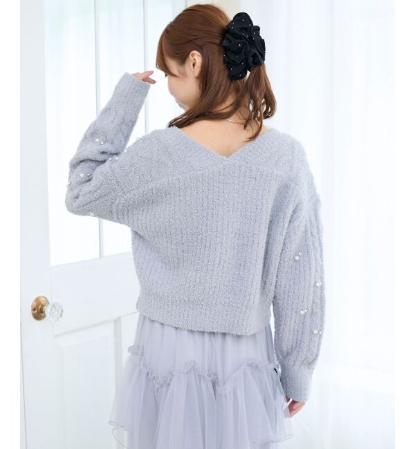  「ビジューマシュマロカーディガン」|カーディガン|
