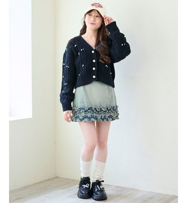  「ビジューマシュマロカーディガン」|カーディガン|