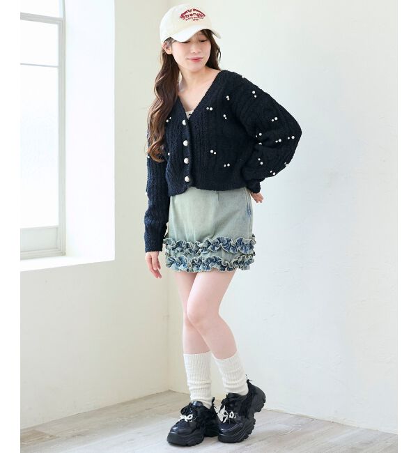  「ビジューマシュマロカーディガン」|カーディガン|