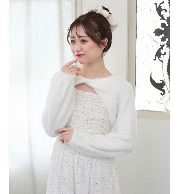  「シャギーボレロ&times;キャミワンピセット」|ワンピース|