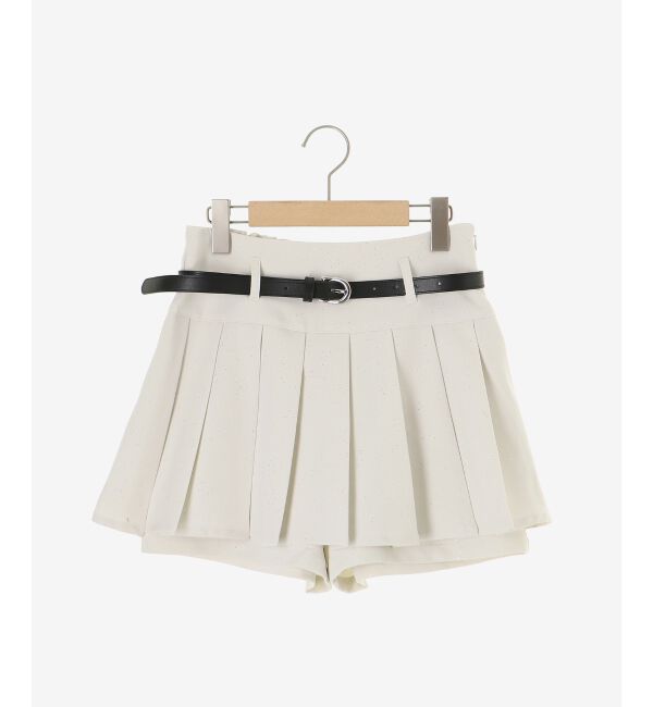  「ベルトセットキラキラミニスカパン」|スカート|