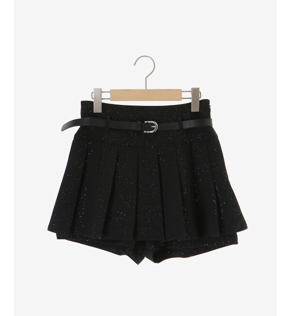  「ベルトセットキラキラミニスカパン」|スカート|