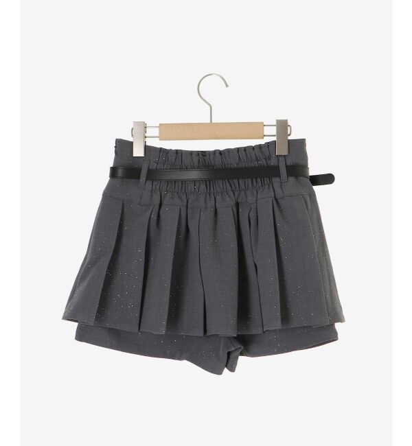  「ベルトセットキラキラミニスカパン」|スカート|