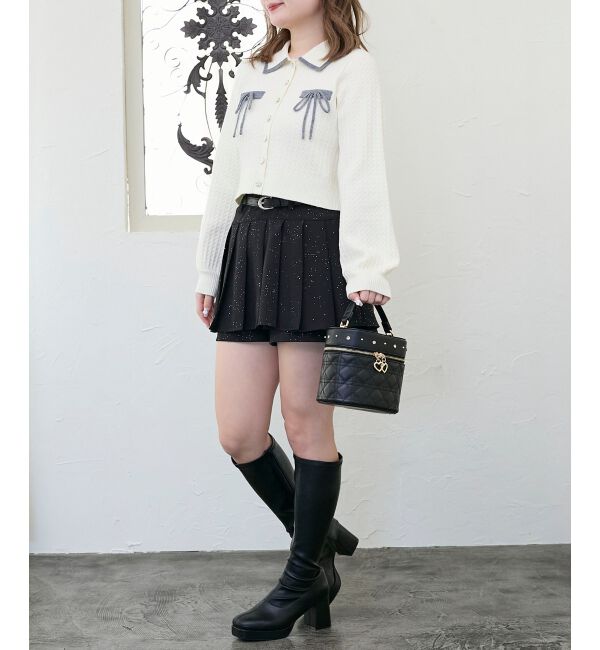  「ベルトセットキラキラミニスカパン」|スカート|