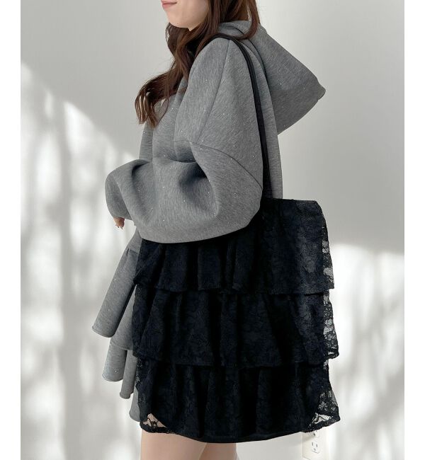  「レースティアードトートバッグ」|トートバッグ|