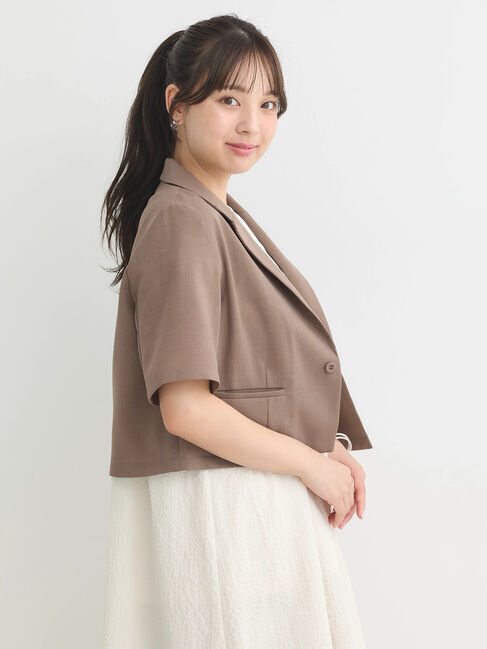 earth music&ecology「ショートジャケット」|テーラードジャケット|