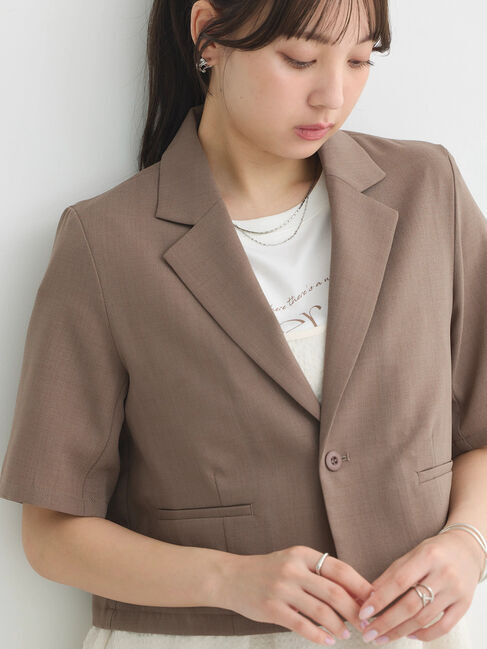 earth music&ecology「ショートジャケット」|テーラードジャケット|