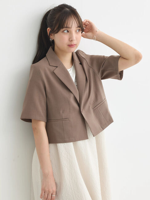 earth music&ecology「ショートジャケット」|テーラードジャケット|