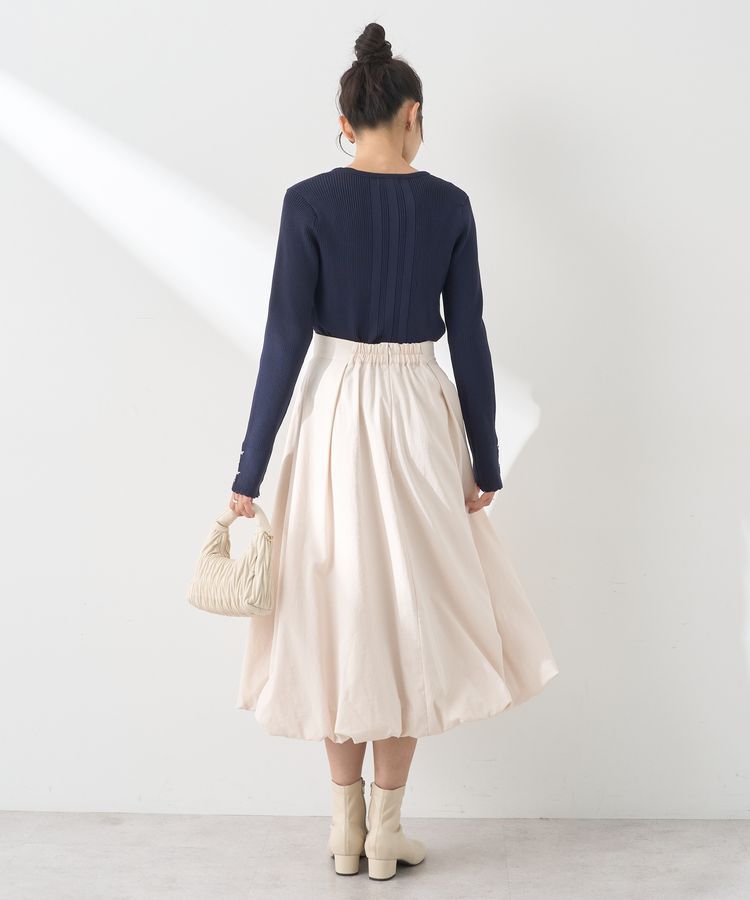 earth music&ecology「パール&ビジュースリーブプルオーバー」|ニット・セーター|