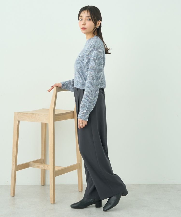 earth music&ecology「ブラッシュヤーンニットプルオーバー」|ニット・セーター|