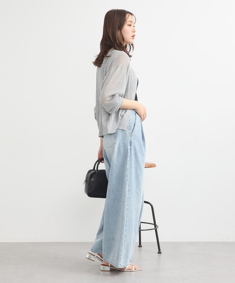 earth music&ecology「ワンポイントロゴ刺繍デニムパンツ」|デニム|