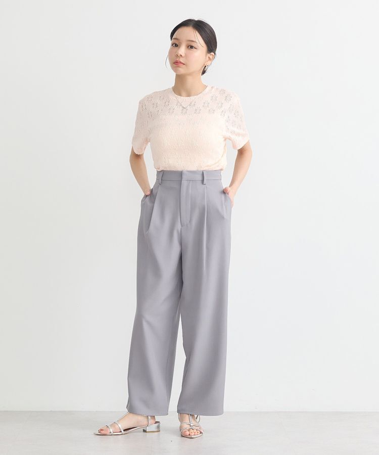 earth music&ecology「フラワーレースプルオーバー」|Tシャツ・カットソー|