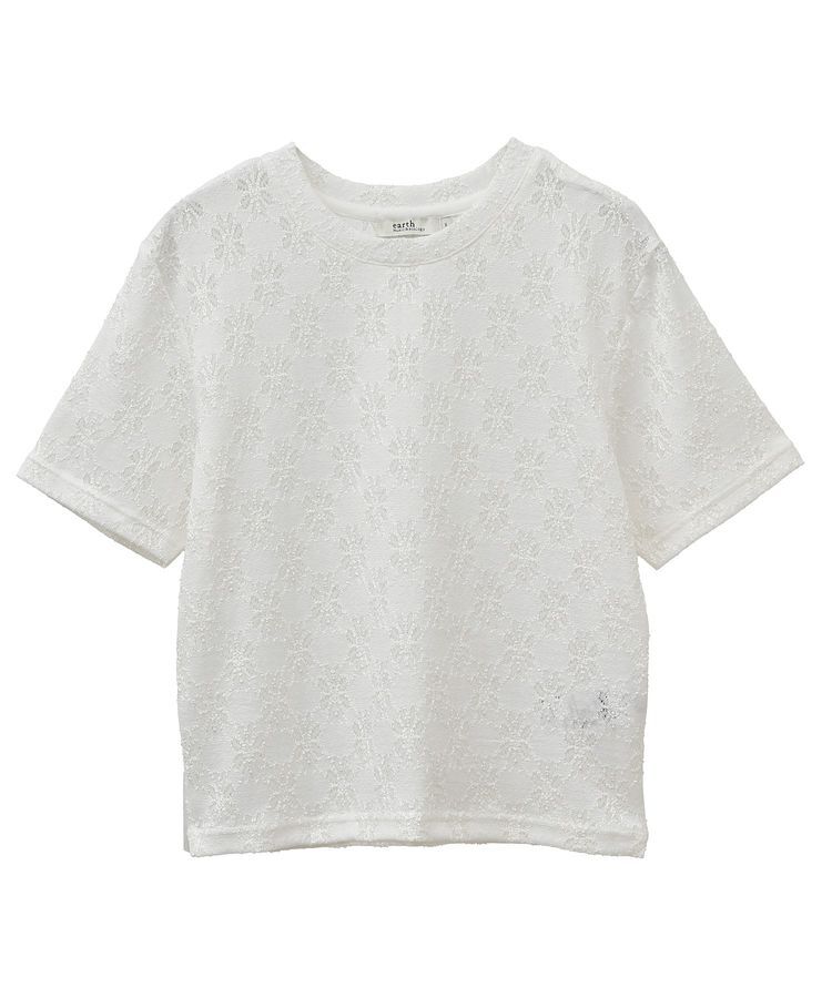 earth music&ecology「フラワーレースプルオーバー」|Tシャツ・カットソー|