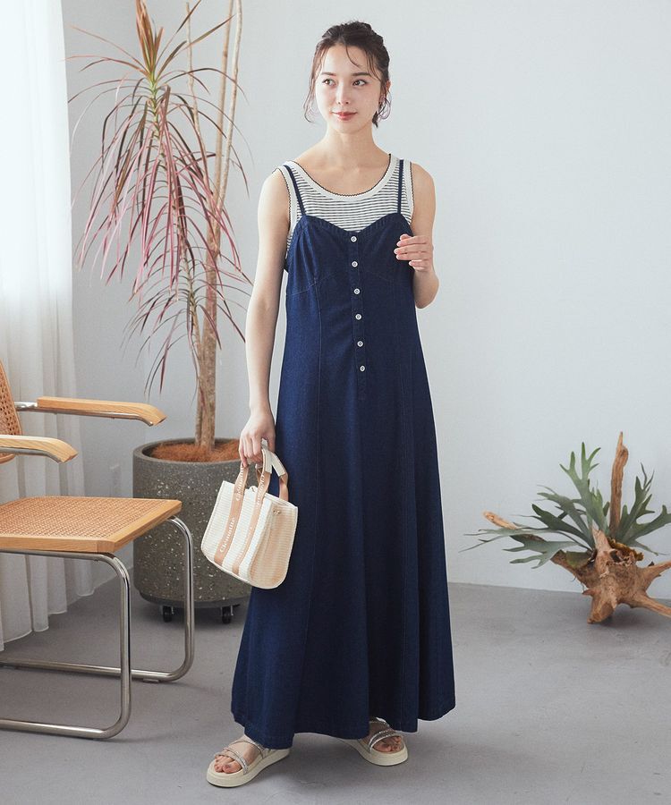 earth music&ecology「ピコトリミングタンクトップ」|キャミソール|