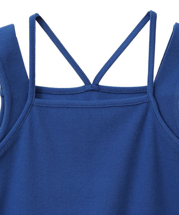 earth music&ecology「レイヤードカットタンクトップ」|キャミソール|