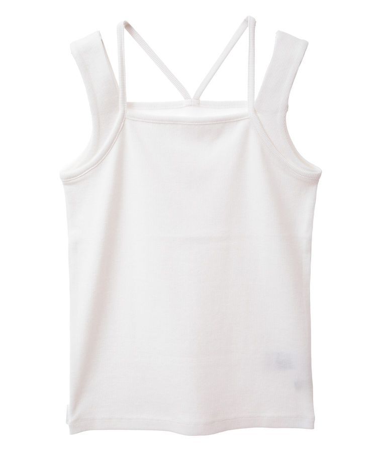 earth music&ecology「レイヤードカットタンクトップ」|キャミソール|