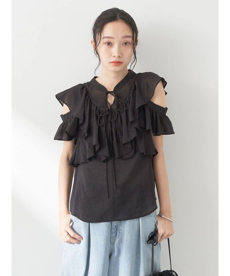 earth music&ecology「2WAYフリルブラウス」|シャツ・ブラウス|