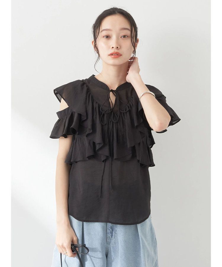 earth music&ecology「2WAYフリルブラウス」|シャツ・ブラウス|