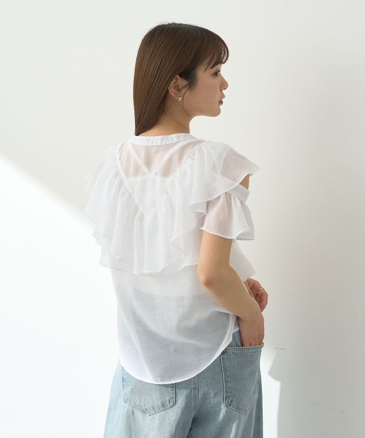 earth music&ecology「2WAYフリルブラウス」|シャツ・ブラウス|