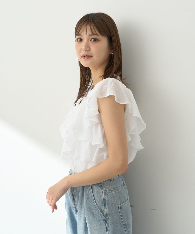 earth music&ecology「2WAYフリルブラウス」|シャツ・ブラウス|