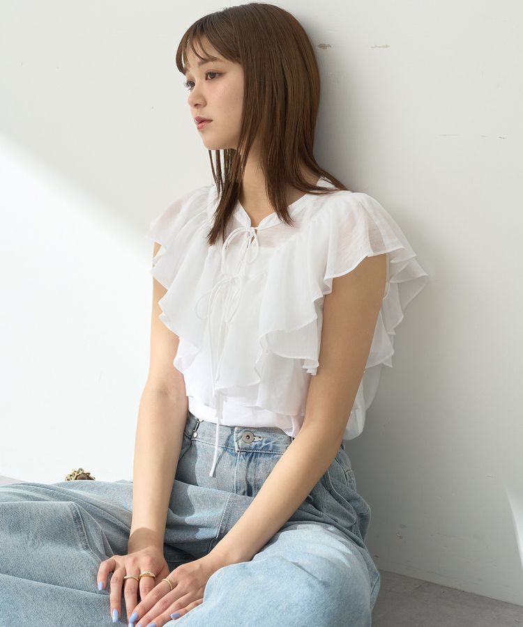 earth music&ecology「2WAYフリルブラウス」|シャツ・ブラウス|