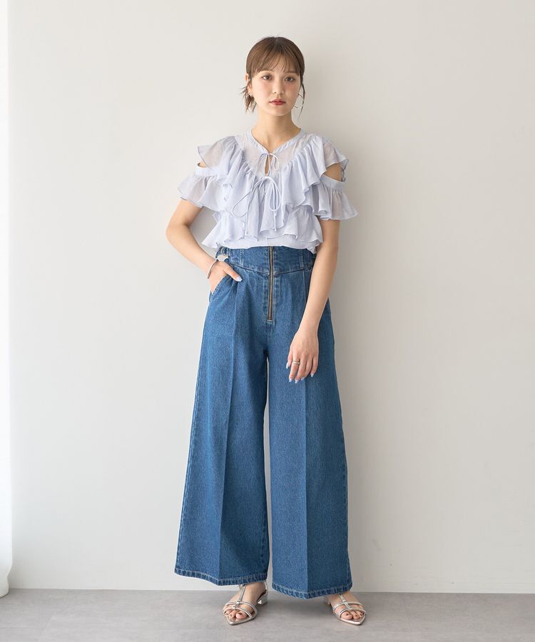 earth music&ecology「2WAYフリルブラウス」|シャツ・ブラウス|