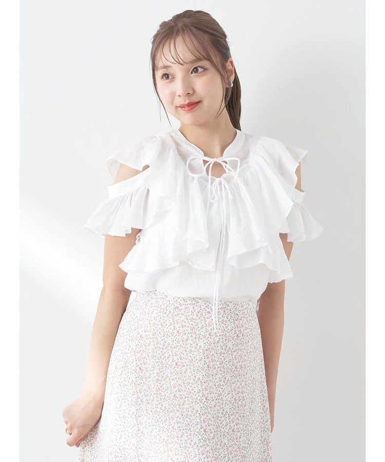 earth music&ecology「2WAYフリルブラウス」|シャツ・ブラウス|