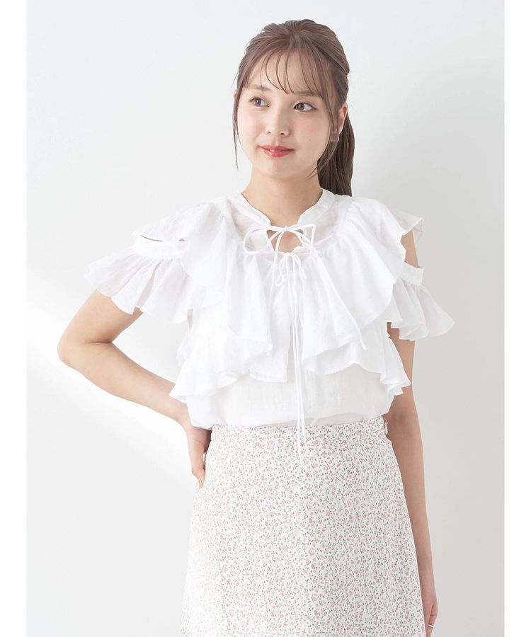 earth music&ecology「2WAYフリルブラウス」|シャツ・ブラウス|