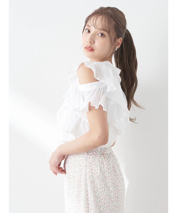 earth music&ecology「2WAYフリルブラウス」|シャツ・ブラウス|
