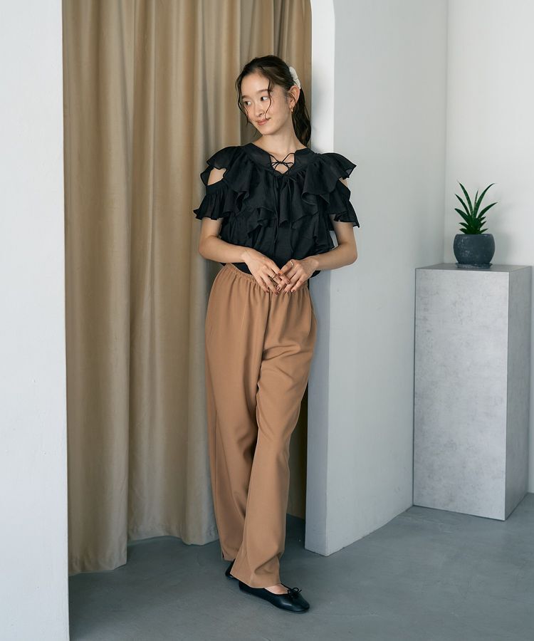 earth music&ecology「2WAYフリルブラウス」|シャツ・ブラウス|