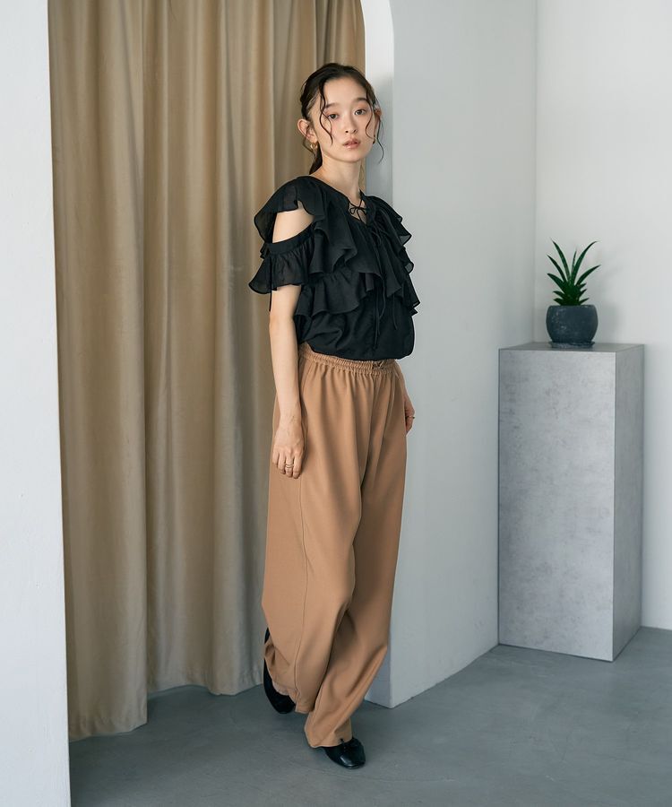 earth music&ecology「2WAYフリルブラウス」|シャツ・ブラウス|