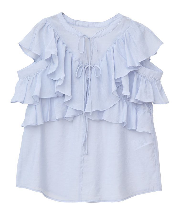 earth music&ecology「2WAYフリルブラウス」|シャツ・ブラウス|