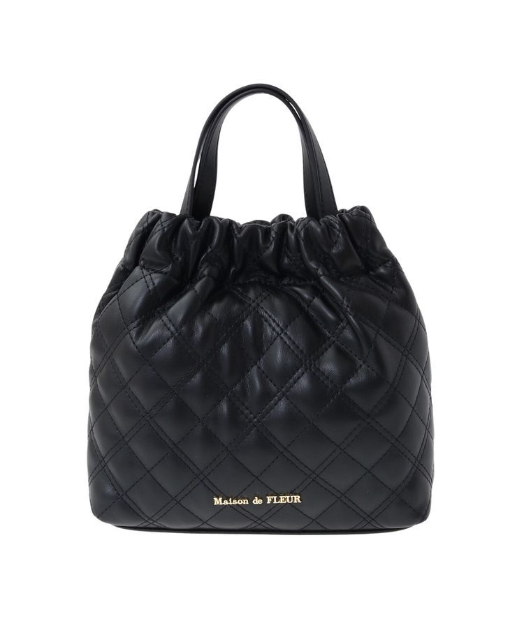 Maison de FLEUR「キルティング巾着バッグ」|その他|