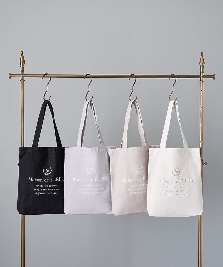 Maison de FLEUR「EC限定ブランドロゴプリントキャンバストート」|トートバッグ|