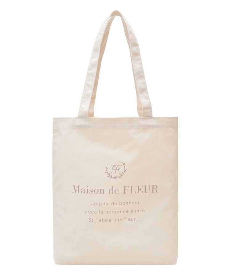 Maison de FLEUR「EC限定ブランドロゴプリントキャンバストート」|トートバッグ|