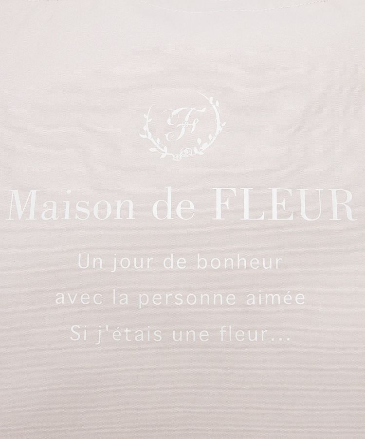Maison de FLEUR「EC限定ブランドロゴプリントキャンバストート」|トートバッグ|