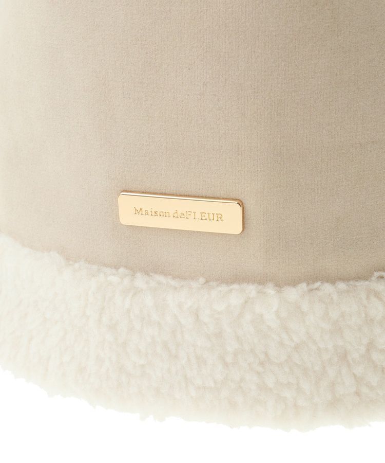 Maison de FLEUR「ムートン風巾着ショルダーバッグ」|ショルダー・メッセンジャー|