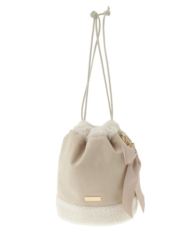 Maison de FLEUR「ムートン風巾着ショルダーバッグ」|ショルダー・メッセンジャー|