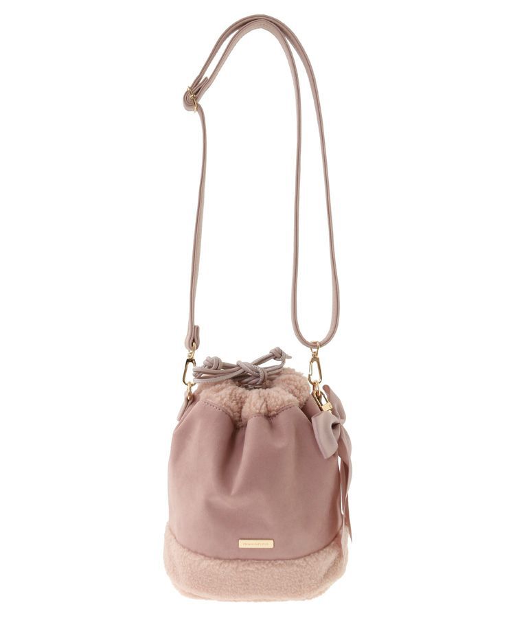 Maison de FLEUR「ムートン風巾着ショルダーバッグ」|ショルダー・メッセンジャー|