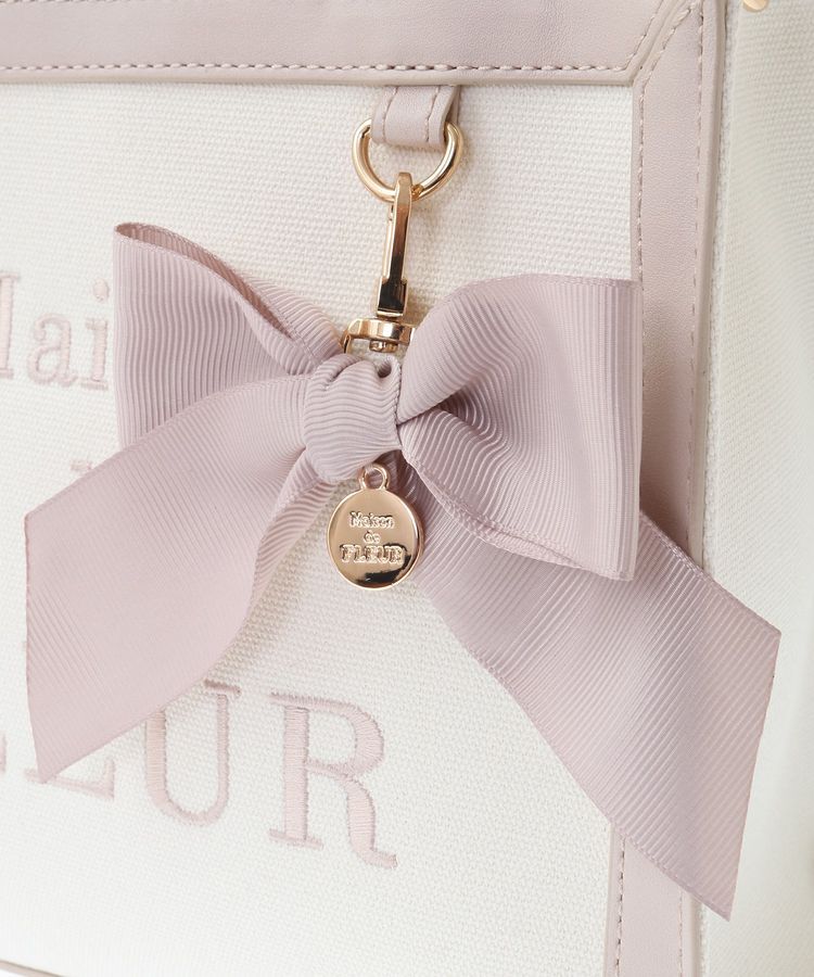 Maison de FLEUR「ロゴ刺繍キャンバス2Wayトートバッグ」|トートバッグ|