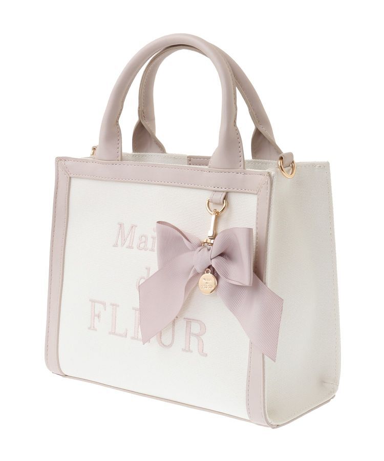 Maison de FLEUR「ロゴ刺繍キャンバス2Wayトートバッグ」|トートバッグ|