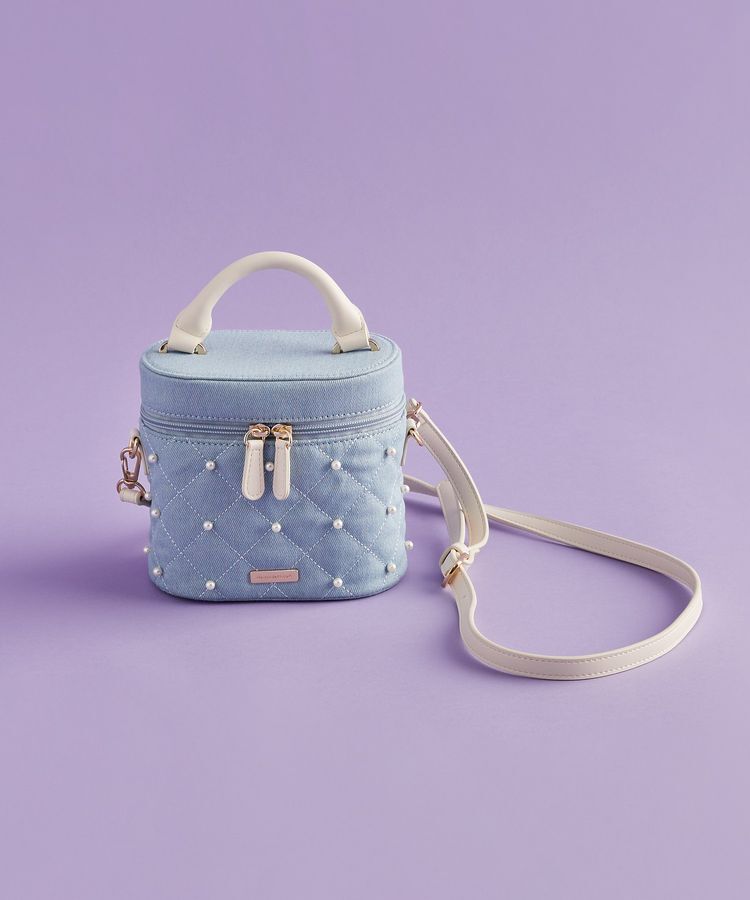 Maison de FLEUR「デニムキューブショルダーバッグ」|ショルダー・メッセンジャー|ライトブルー