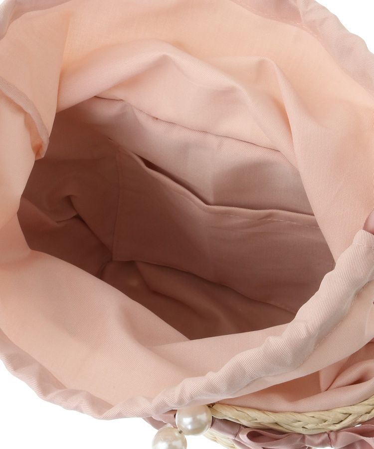 Maison de FLEUR「パールハンドルメイズリボンカゴバッグ」|ハンドバッグ|