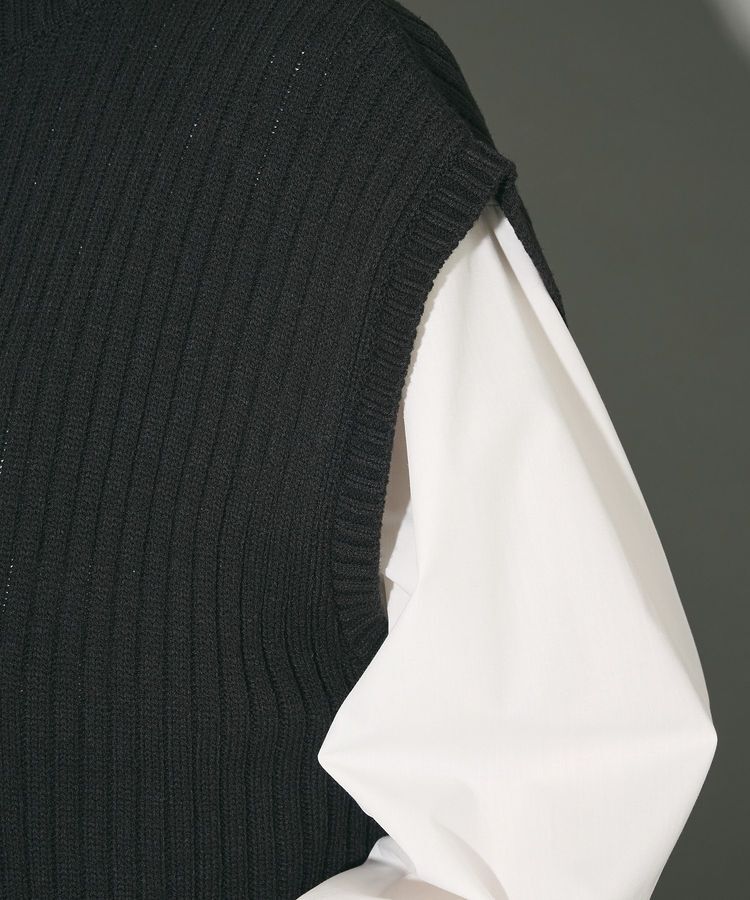 AnriettMusee「フロントジップベスト」|ベスト・ジレ|