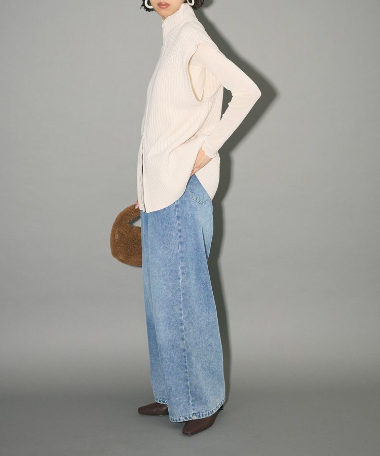 AnriettMusee「フロントジップベスト」|ベスト・ジレ|