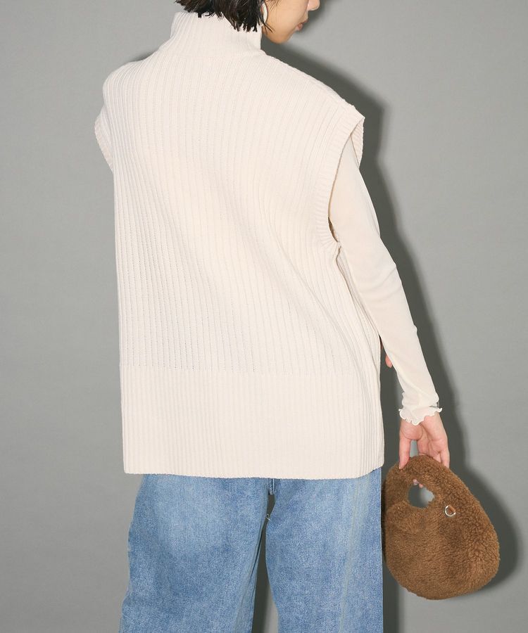 AnriettMusee「フロントジップベスト」|ベスト・ジレ|