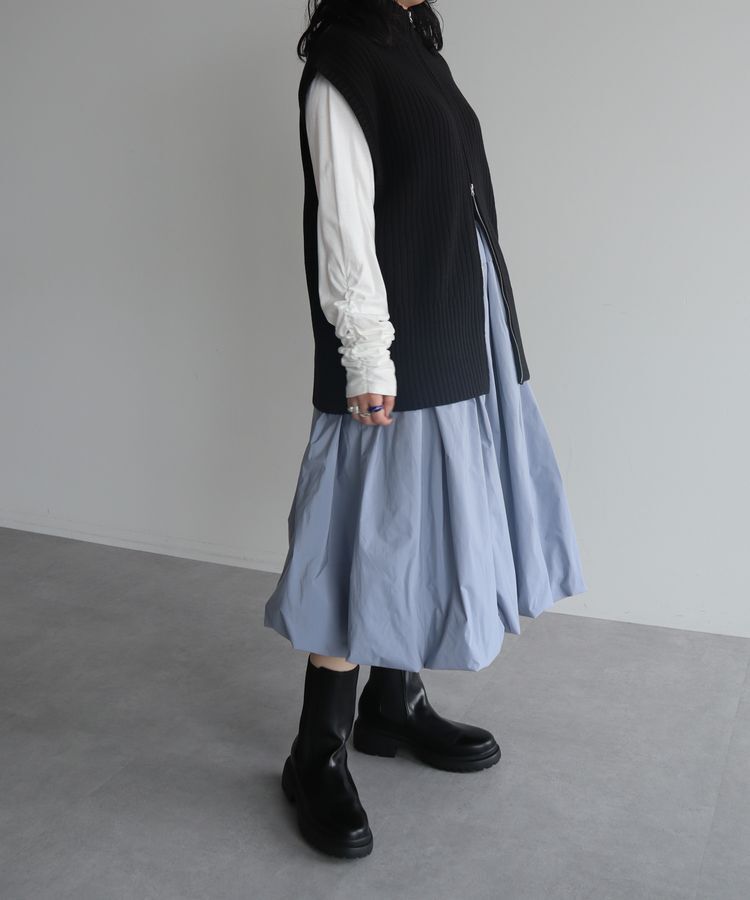 AnriettMusee「フロントジップベスト」|ベスト・ジレ|