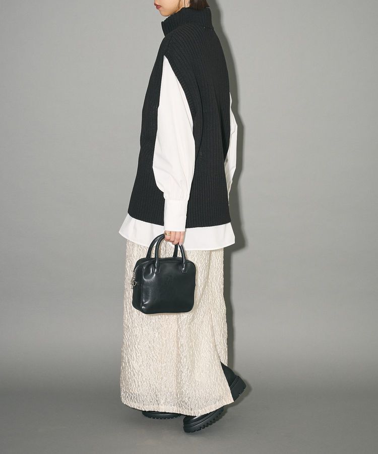 AnriettMusee「フロントジップベスト」|ベスト・ジレ|