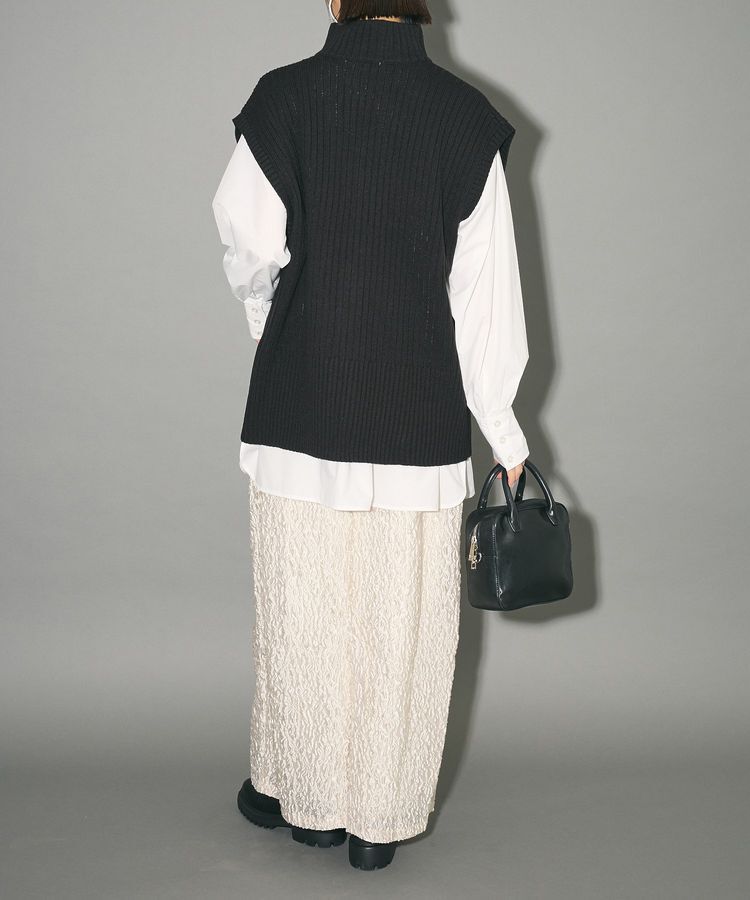 AnriettMusee「フロントジップベスト」|ベスト・ジレ|